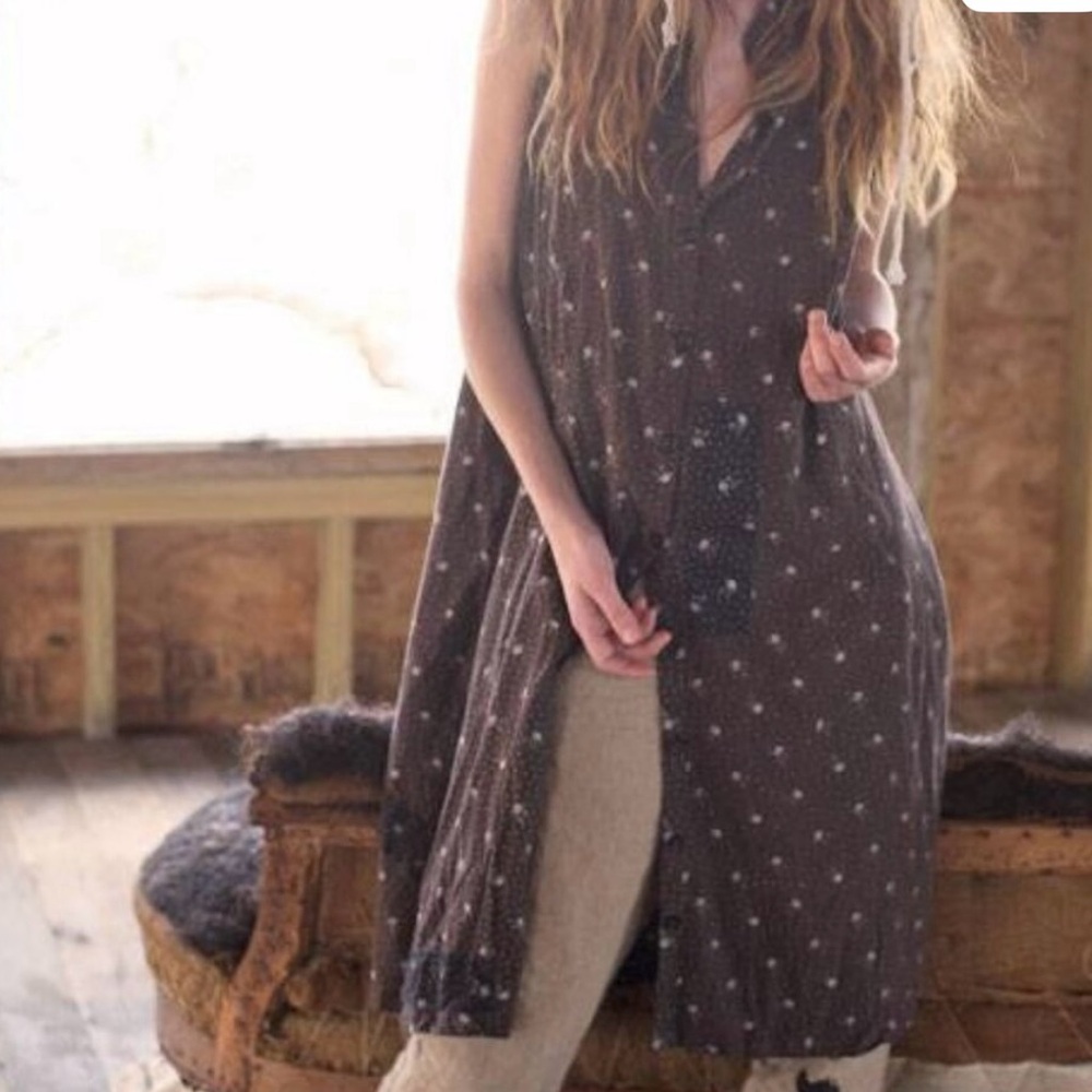 Magnolia Pearl Button Front Collared Dress in Calico OS
